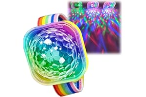 HIVETZ Disco Ball Light,Disco Ball Wristband,Dis/co Wristband Led Stage Lig/ht Watch,Disc/o B/All Light Led Ligh/t with Sound Activated,Twinkling Le/d Dis/co Lights,Portable Di/SCO Lig/ht Bracelet Home Car