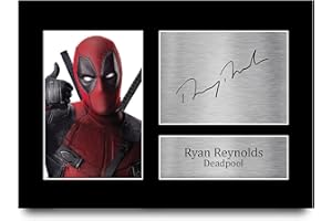 HWC Trading Ryan Reynolds Gift A4 Printed Autograph Deadpool Gifts Print Photo Picture Display