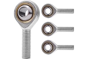 NAKUPENDA 4Pcs Asta Esterno Filettata Testina Cuscinetto Cuscinetti Sferici Filettato Asta Fine Filettatura Maschio Estremità Stelo Filettatura Uomo Filettatura Estremità (M12)