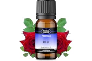 AUTHENTIC OIL CO Rose Fragrance Oil, 100% Pure Natural Rose Oil for Soaps Making, Candles, Bath Bombs, Oil Burners, Diffusers, Wax Melts, Perfume Oil, Perfume Scents - Cosmetic Grade, Vegan Friendly & UK Made - 10ml