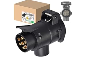 ‎CXTM CXTM Adapter Anhänger 7 auf 13 Polig, 7 auf 13 Polig Adapter, 7 Polig auf 13 Polig Adapter, 12 V Systeme, für Fahrradträger, Pferdeanhänger