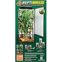 Teca Per Rettili Zoo Med Repribreeze | Gabbia In Alluminio E Vetro 46x46x92cm | Per Draghi Barbuti E Iguane - Foto 13