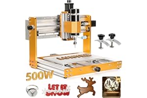 Lunyee 3018 Pro Ultra Fresadora CNC 500W Fresadora totalmente de metal Máquina de grabado de 3 ejes mejorada Interruptor de límite y parada de emergencia con control fuera de línea GRBL para metal mad