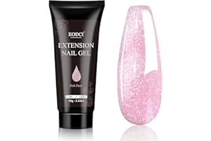 ‎EODCI EODCI Polygel Nude 60g, Natürlich Farben Nagelgel Starter Set Poly Nail Quick Extension Gel Kit Acrylgel Builder für Starter Nail Art Nageldesign Selber Mache Valentinstag