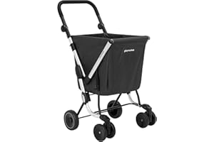 Playmarket We Go Basic Carro de la Compra, 50 litros, Poliéster, Gris Marengo, 97 cm