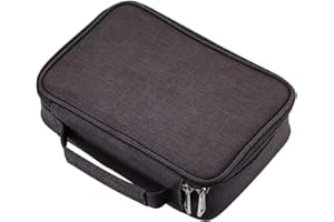 AMGOMH Pencil Case, 72 Slots Multi-Functional Large Capacity Pens Case Pencil Pouch Wrap Coloring Pencil Holder Organizer Stationary Bag with Interior Zippered Pocket for Small Accessories (Black)