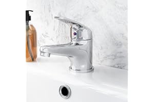 NES HOME Basin Mono Mixer Tap Single Lever Bathroom Sink Faucet Deck Mounted | Studio