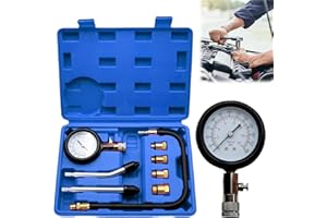 GBKDQQ Set di tester di compressione, tester di compressione, misuratore di compressione per auto, M10 M12 M14 M18, colore blu