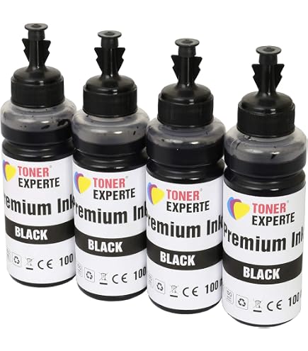 Kit Recharge Encre Dye 4x100ml - Compatible Canon Pixma G4510 G4511 - Cyan, Magenta, Noir, Jaune + Seringues & Gants - 8