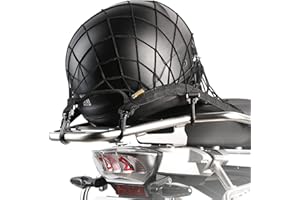 Rhinowalk Motorcycle Luggage Cargo Mesh Net Helmet Holder Elastic Rope with 8 Hooks Down Web Bungee Cord