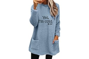 Fannyfuny Pullover Pile Double-Face Donna Felpa Pesante Donna Felpa Calda Donna Camicia Pile Donna Felpa Donna Invernale Caldo Casa Felpa Pile Donna Invernale Pile Orsetto Donna
