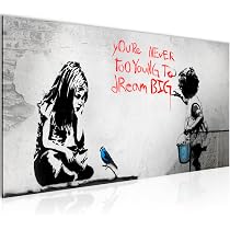 Quadro moderni XXL Arte del collage: Banksy - Quadri grandi dimensioni