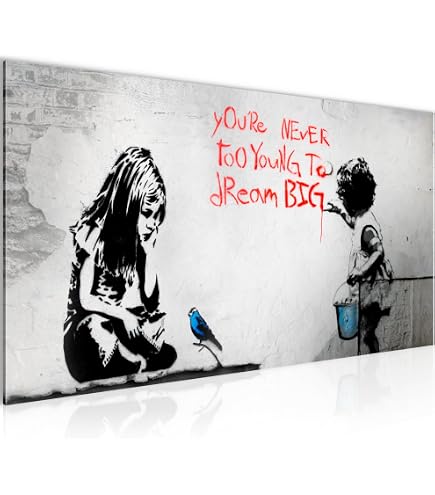 Runa Art Zebra Lavaggio Banksy Quadri Soggiorno Grande Bianca Graffiti 120 x 80 cm 3 Pezzi Decorazione Murale 012931a