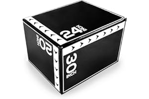 BalanceFrom 3 in 1 Foam Plyometric Box Jumping Exercise? Jumping Trainer Multicolors