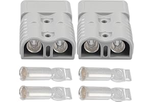 Bohaner 2 x 175 A 600 V connettore batteria connettore rapido collegamento batteria spina alimentazione modulare per Anderson cavo connettore di alimentazione batteria grigio