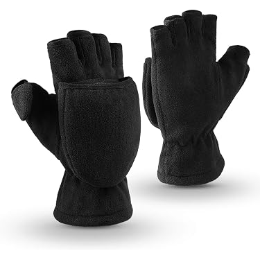 Damen-Handschuhe Fingerlos – Thermo-Fäustlinge Für Winter, Outdoor-Sport & Radfahren