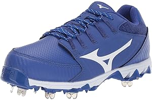 Mizuno Tacchetta da Donna Swift 6 Low Softball in Metallo da 9 Punte, 9-Spike, Bianco Reale, 35.5 EU