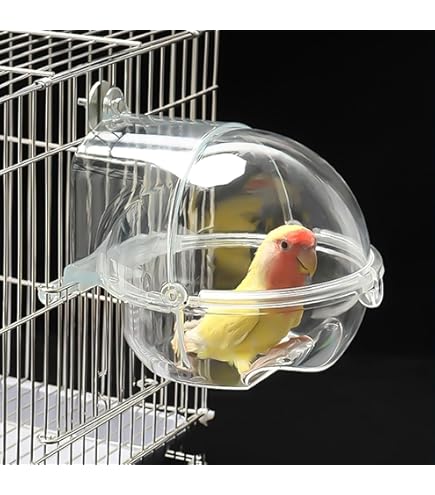Vasca Da Bagno Per Uccelli Aimé - 11x11x9 Cm, Leggera E Pratica Per Gabbie - Foto 9