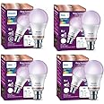 Philips Wiz Wi-Fi Enabled B22 9-Watt LED Smart Bulb, Compatible with Amazon Alexa and Google Assistant(16M Colours +Shades of White + Dimmable + Tunable),Pack of 4
