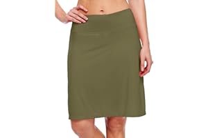 Willit Women's 20" Knee Length Skorts Skirts Tennis Athletic Golf Skirts Modest Sports Casual Skorts Pocket UV Protection
