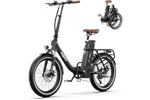 ONESPORT OT16-2 Vélo Électrique Pliant, 20 Pouces Ebike avec Batterie Amovible 48V 17Ah & Moteur 250W, 3 Modes de Conduite, Écran LCD Intelligent et Connexion Bluetooth, Urban Velo Pliant Adulte