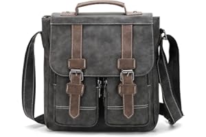 FANDARE torby na ramię męskie skórzane etui męskie skórzane etui na ramię tornister torebka do pracy, podróży, biznesu, uniwersytetu, szkoły, wielofunkcyjna torba na ramię