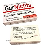 quacksalberei 2 Stück Witzige Geschenkschachtel"GarNichts" (leer)