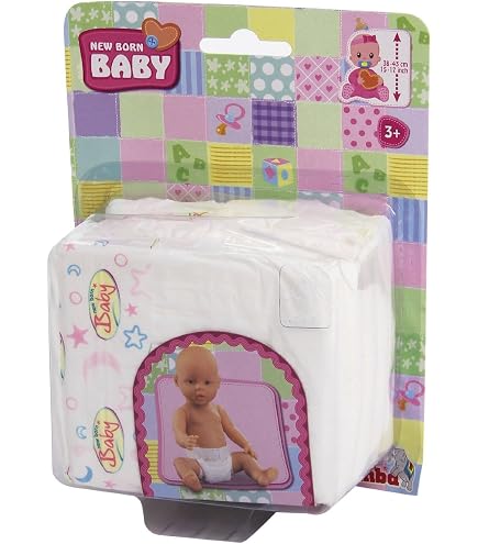 New Born Baby Poupon Bleu 43cm Boit Fait Pipi - Jeux - Jouets
