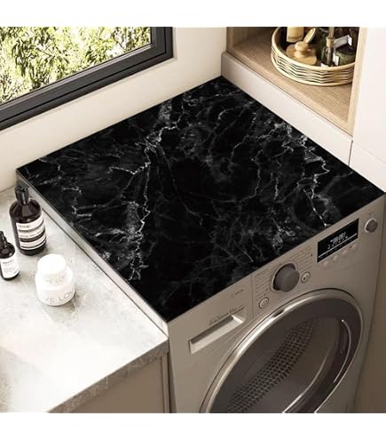 Cubre Superior Para Lavadora Y Secadora – Antideslizante, Diseño Bosque 3D, 60x60 Cm, De Silicona De Diatomita