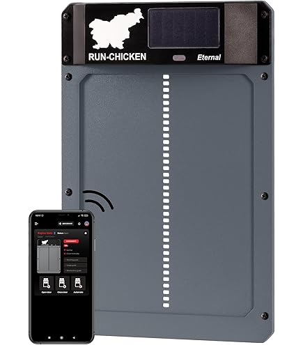 Porta Automatica Per Pollaio RUN-CHICKEN T50 - Programmabile Con App, Batteria, Alluminio, Anti-predatore - Foto 9