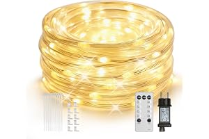 ICRGB Utomhus LED-ljusrör, LED-ljusrör vattentät inomhus IP67 LED-ljusslinga för trädgård, fest, jul, staket, gård, dekoration belysning kall vit (10 metro)