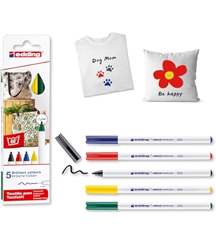 Pentel Fabric Fun Buntstifte Set - Für Stoff & Baumwolle | Mit Etui Zum Bemalen