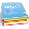 Electrostatic Self-Adhesive Sticky Notes – Stick to Any Surface Without Glue – Visualize Your Ideas, Move, Reorder – by Innox Notes - Assorted Colours, 10x10cm, 500 Sheets