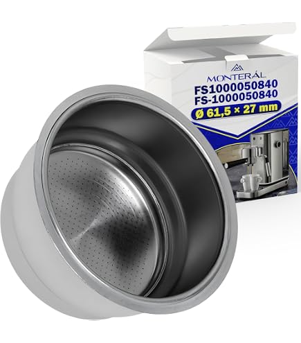 Piebert Filtro De 2 Tazas Compatible Con WMF Lumero Portafiltros (FS-1000050840) | Recambio Para Máquina Espresso