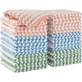 JOYMOOP Microfibre Cloths for Cleaning, Microfiber Towels and Dish Cloths, Absorbent, No Marks or Lints, Reusable and Washabl