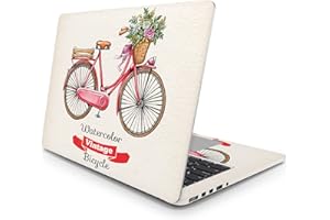 Sticker Master Vintage Bicycle Laptop Vinyl Sticker Skin Cover 13 14 15 Inch Notebook Decal for MacBook Asus Acer Hp Lenovo Huawei Dell Ms Toshiba 15.4 inch (36x26 cm)