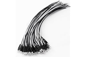 YIXISI 40 Stücke 3mm Dioden Licht, 12V 20cm Vorverdrahtete LED, Vorverdrahtetes Licht, LED Leuchtdioden Vorverdrahtet, Weiß