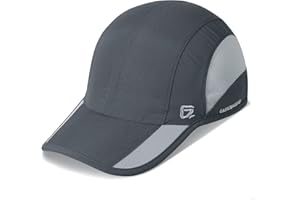 GADIEMKENSD Quick Dry Sports Hat UPF50+ Soft Outdoor Run Cap (56-60cm)
