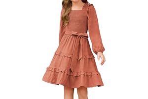 GRACE KARIN Vestido Navidad Nina Manga Larga Princesa Elegante Fiesta Smock