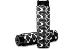 ZONSUSE 2 Pezzi Pedale BMX in Lega di Alluminio, Picchetti Bike, Poggiapiedi da Bicicletta, in Lega di Alluminio, per BMX Bicicletta Mountain Bike, per Bambini e Adulti Pedane Bicicletta