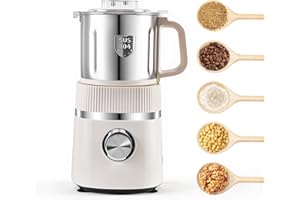 MEKTURM Electric Grinder for Kitchen, 800W Grain Mill with 3 Stainless Steel Blades, Versatile Spice Grinder for Coffee, Grinding Spices, Bean, Grains