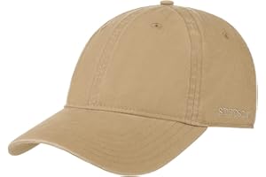 Stetson Ducor Sun Guard Fullcap Hombre - Gorra de béisbol de algodón ecológico (sostenible) - Primavera/Verano - con protección Solar UV 40+ - Look Lavado a Piedra -