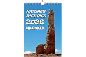 POPMANKO Funny Calendar 2026, Rude Secret Santa Gifts for Women or Men, Joke Christmas Stocking Filler Gifts of Natural Things Ideas Wall Monthly Planner Presents(Multicolor-Natural D)