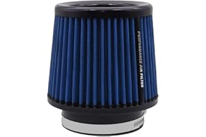 JOURNDREAM Filtre à air universel de voiture - Filtre à air de rechange pour 76 mm, 89 mm, 101 mm - Kit d'admission - Filtre à air froid universel haute performance - Lavable et réutilisable (bleu)