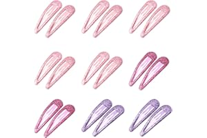 ZEVONDA Glitzer Haar Schnappclips - Metall Haarspangen Bunte Glitzer Pailletten Haarspangen Haarspangen Haarspangen Haarstyling Zubehör für Kleinkinder Kinder Mädchen Frauen