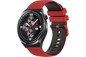 SUPORE Pasek do Huawei Watch GT 3 Pro 46mm, 22mm Checked Silicone Sport Bransoletka do Huawei Watch GT 3 46mm/Watch 3/Watch 3 Pro/Watch GT 2 46mm/GT2 Pro/Watch GT 42mm