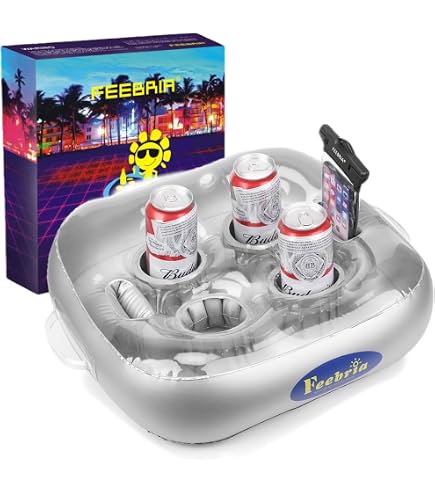 Porte Gobelet Gonflable, Porte-Gobelet Gonflable pour Piscine, sous