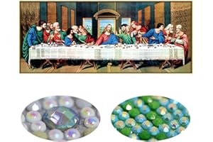 Instarry Diamond Painting Kit 5D Ultima Cena Pittura Diamante Decorazione Quadri Cucina Soggiorno (104x50 cm)