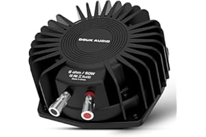 Douk Audio BS-1 Bass Shaker 50 W haute performance – Convertisseur tactile – Caisson de basses pour home cinéma, audio de voiture et chaise de jeu immersion vibrante (1 paire)