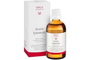 WALA Aconit Schmerzöl, natürlich wirksam bei schmerzhaften Verspannungen, Gelenkschmerzen und Nervenschmerzen, wärmendes Öl zum Einreiben, für Erwachsene & Kinder ab 6 Jahren, 100 ml